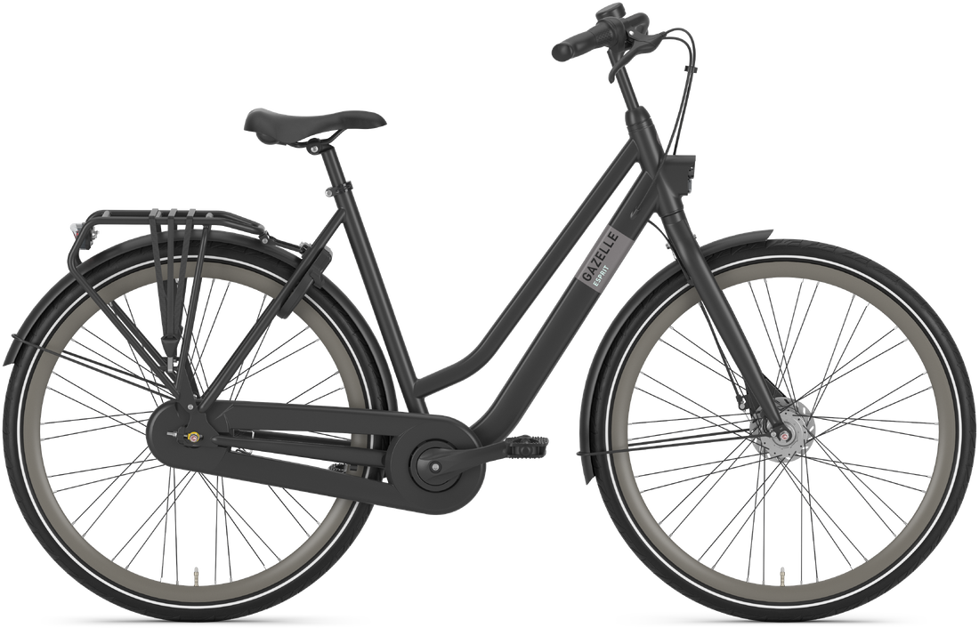 Gazelle Esprit Dame 2025 - Sort cykeltilbud!