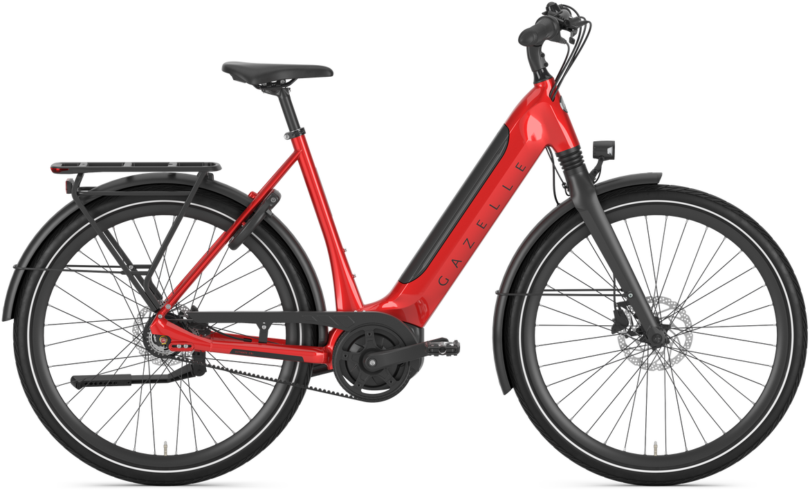 Gazelle Ultimate C8+ HMB Elcykel Dame 2024 - Rød