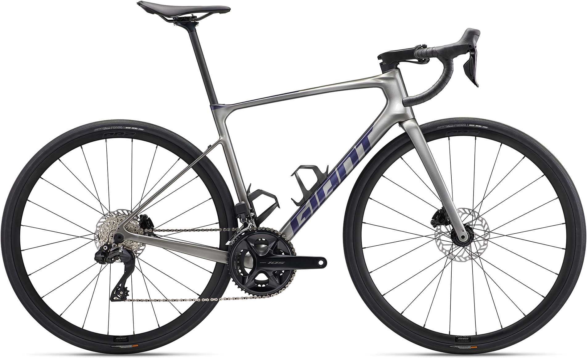 Giant Defy Advanced 1 2024 - Grå Racercykel Tilbud