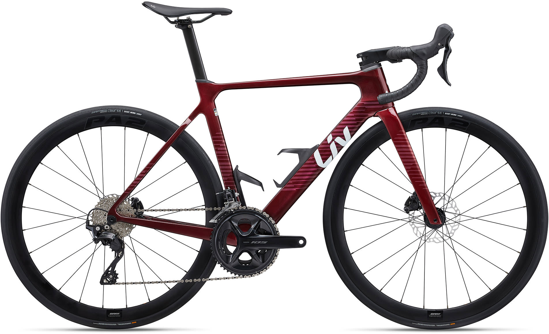 Giant Liv EnviLiv Advanced 2 2024 - Rød Racercykel Tilbud