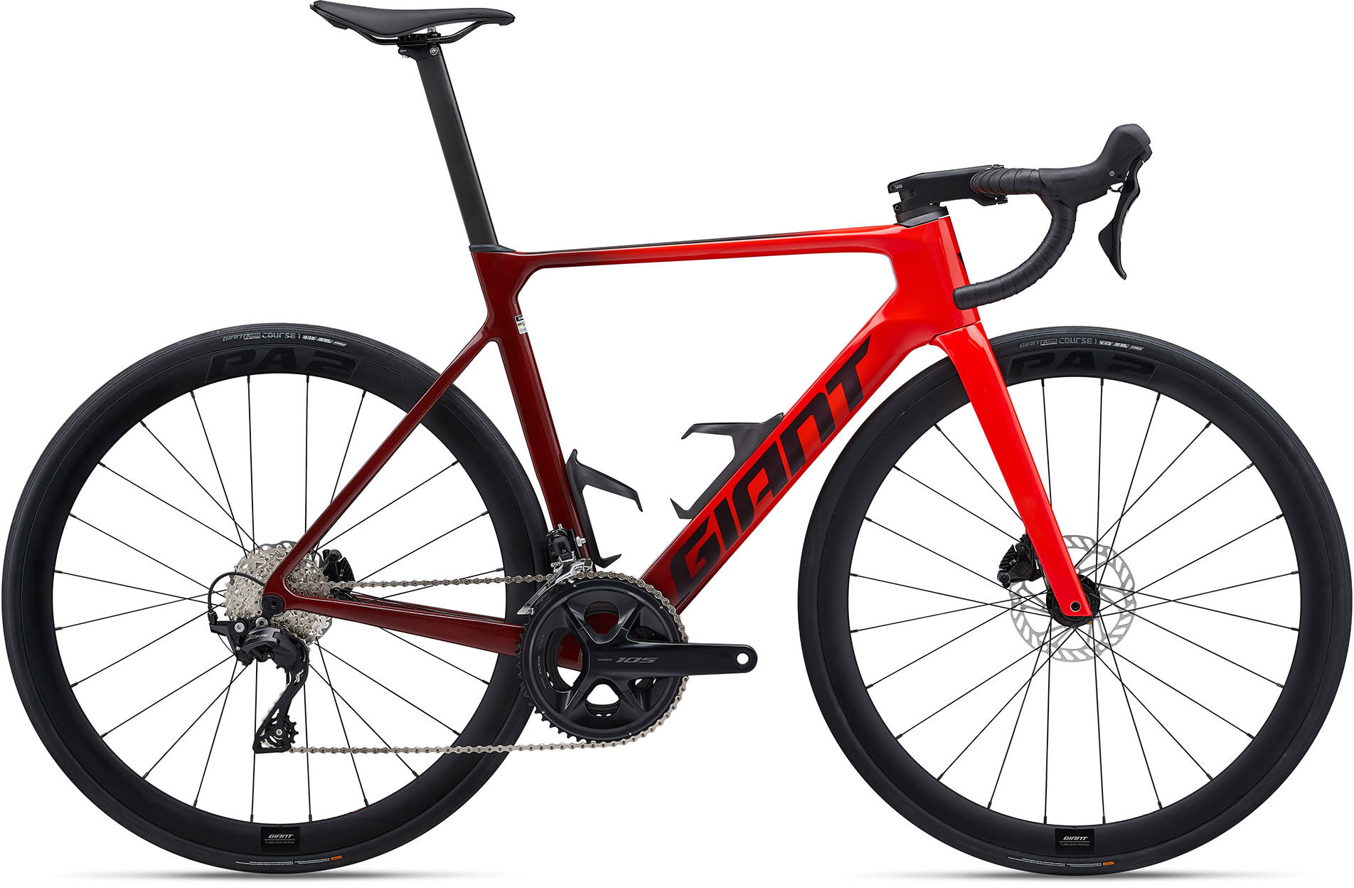Giant Propel Advanced 2 2024 - Rød Racercykel Tilbud