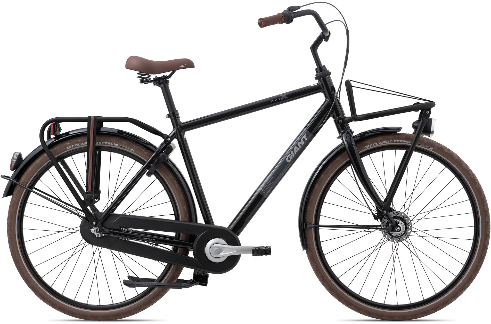 Giant Triple X 2 GTS 2024 - Sort Herrecykel Tilbud