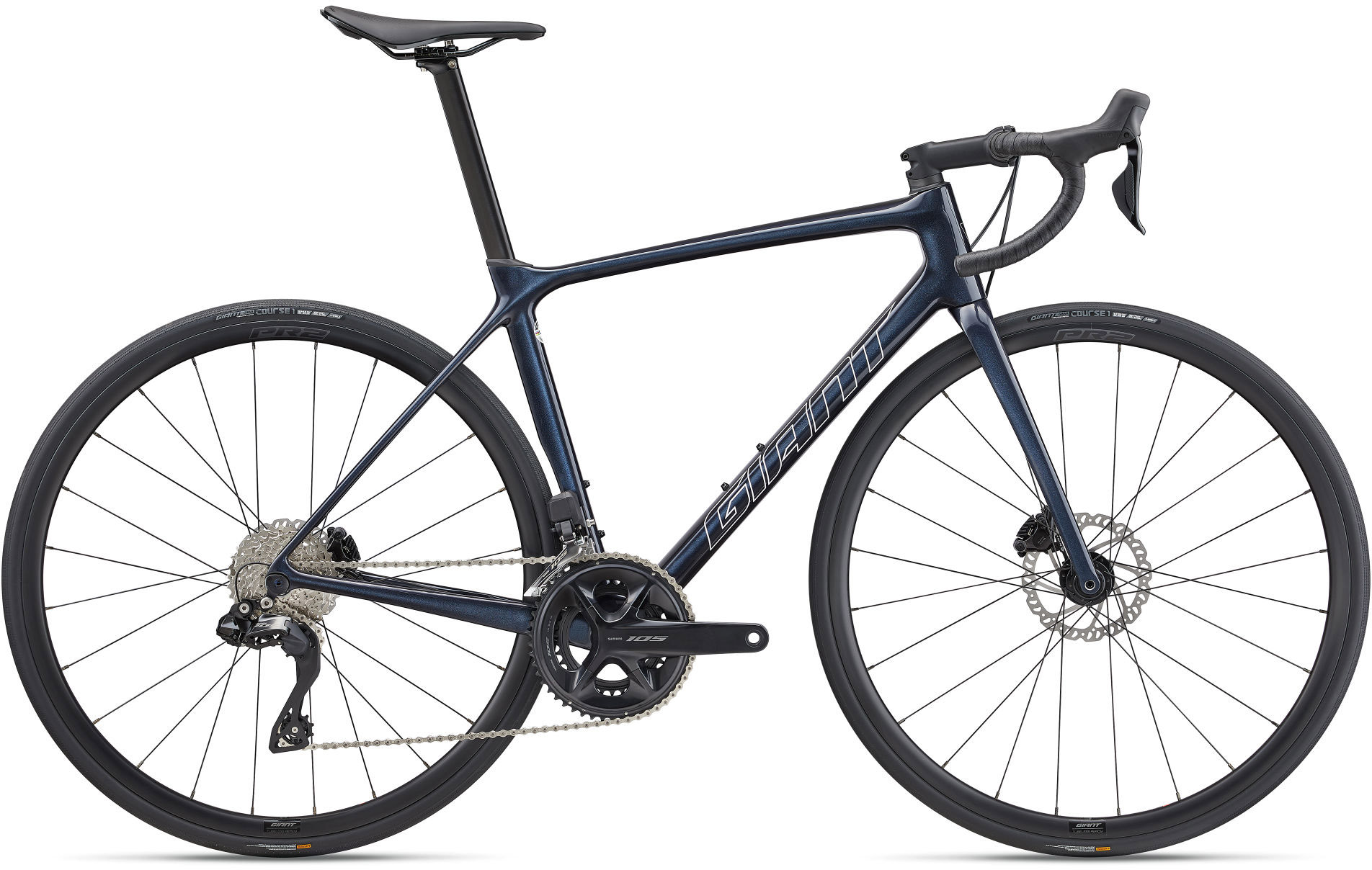 Giant TCR Advanced Disc 1 Di2 2023 - Blå på tilbud!