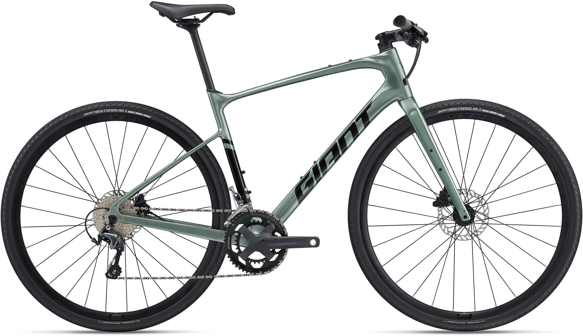Giant FastRoad AR Advanced 2 2024 - Grøn Cykeltilbud