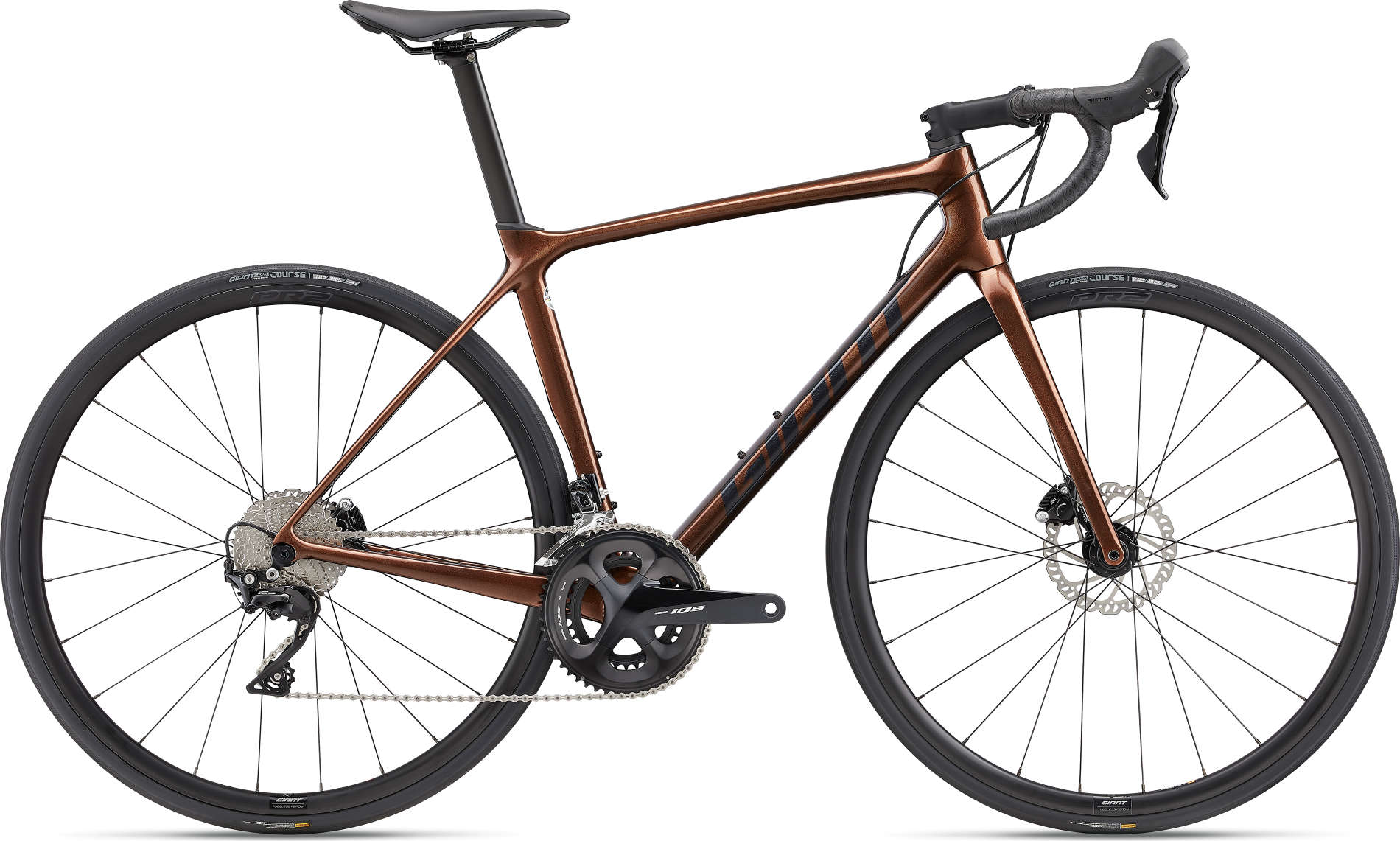 Giant TCR Advanced 2 Disc-Pro Compact 2023 - Orange/Brown