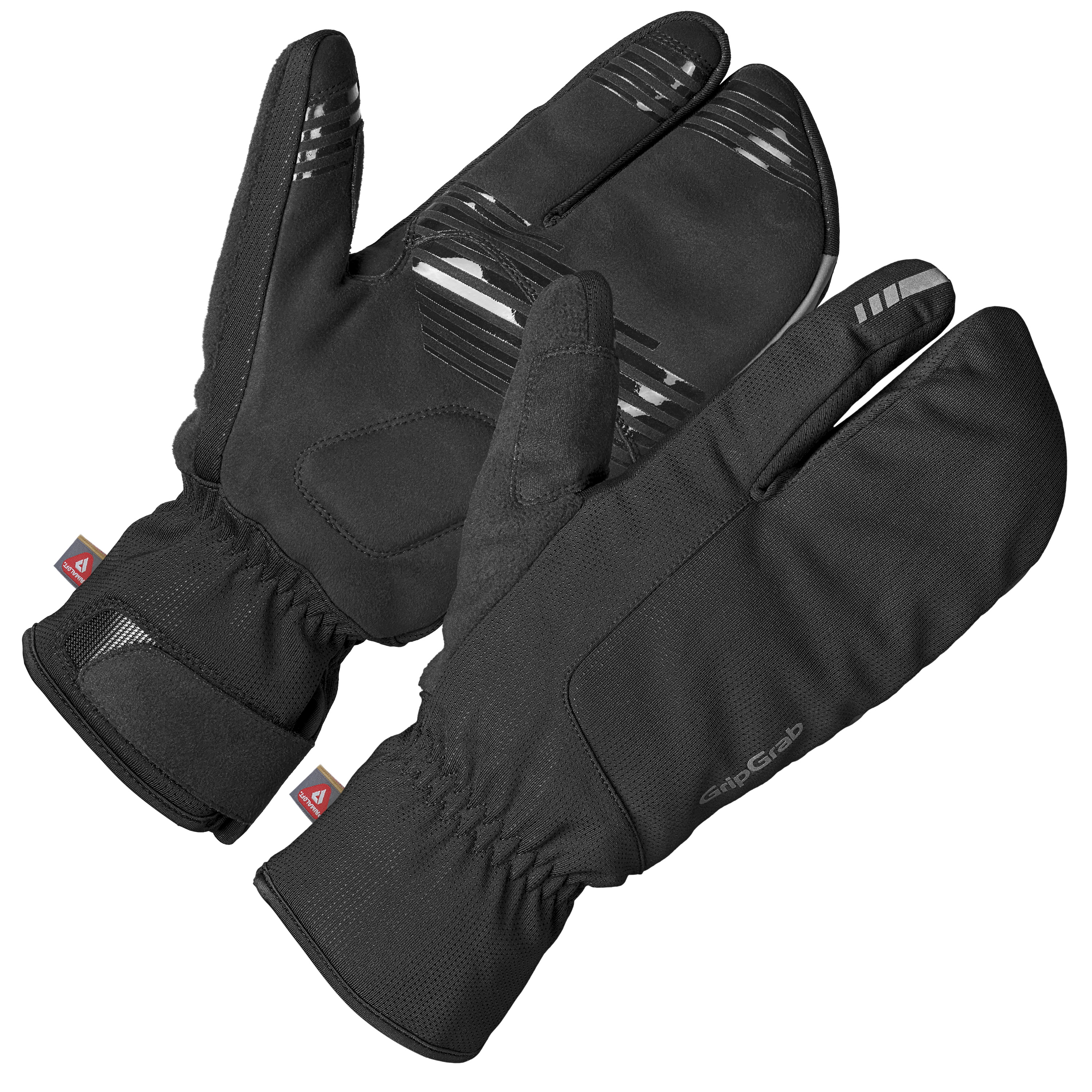 GripGrab Nordic 2 vindtætte Lobster-vinterhandsker - Sort 5708486019541