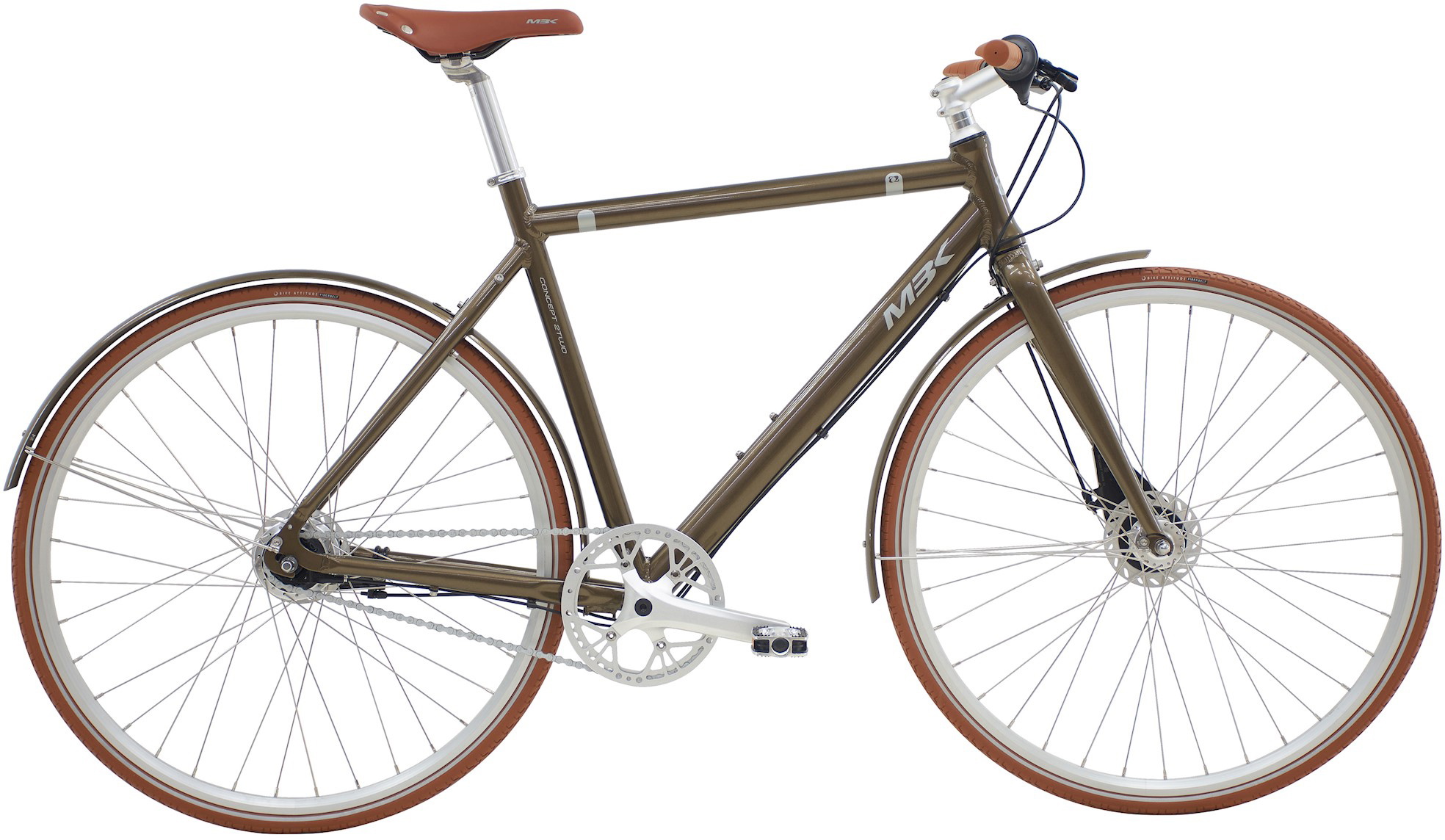 MBK Concept 2Two Herrecykel 7g 2023 - Brun på tilbud!