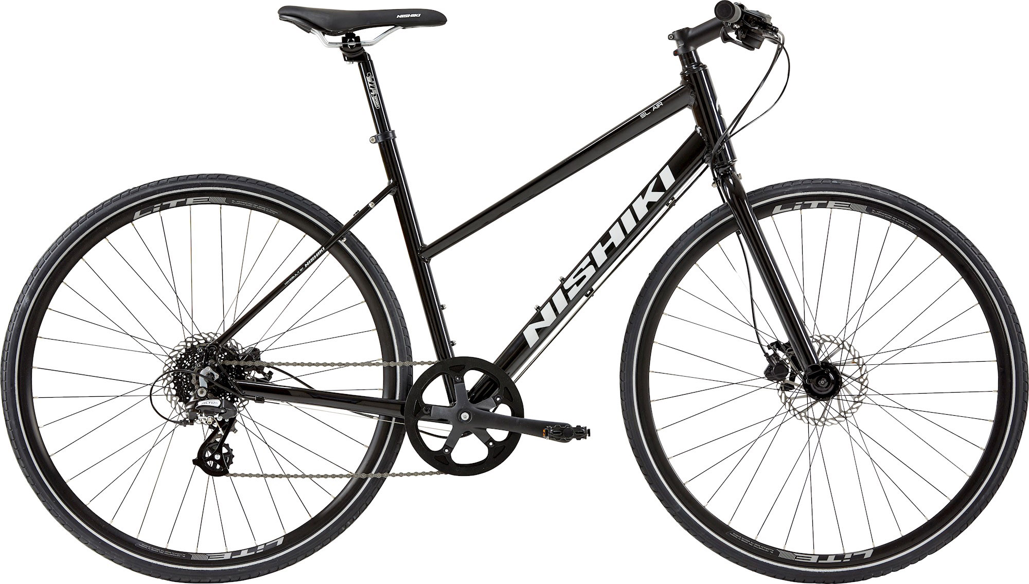 Nishiki SL AIR 8g Damecykel 2024 - Sort til tilbudspris!