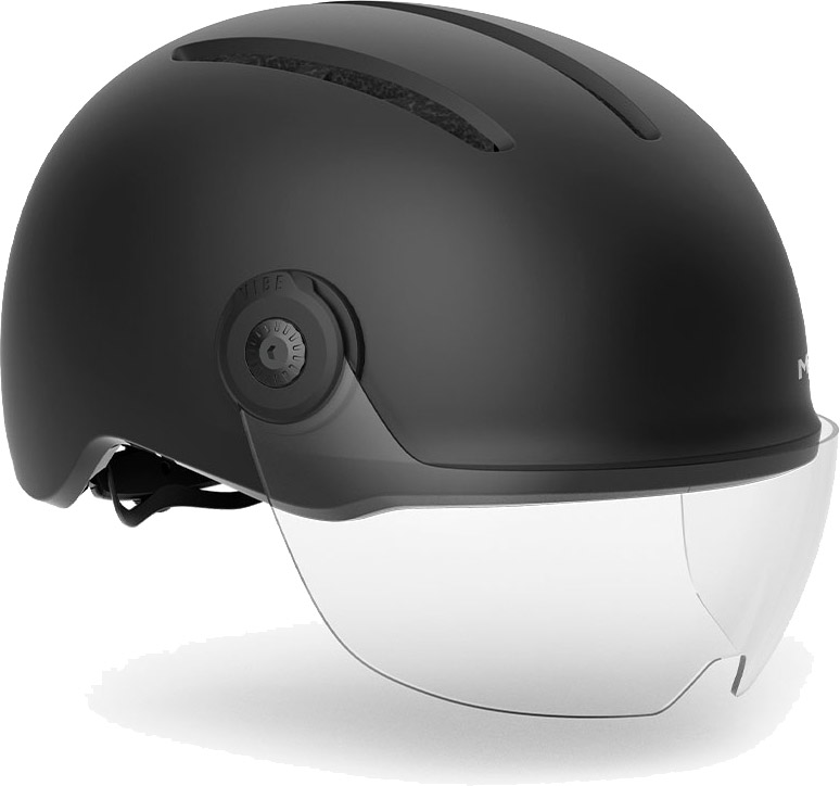 MET Vibe On MIPS Hjelm med LED - Sort/Matt til Elcykel