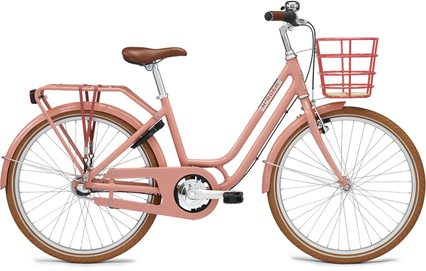 Norden Clara 24" Pige Cykel 2024 - Rosa på Tilbud!