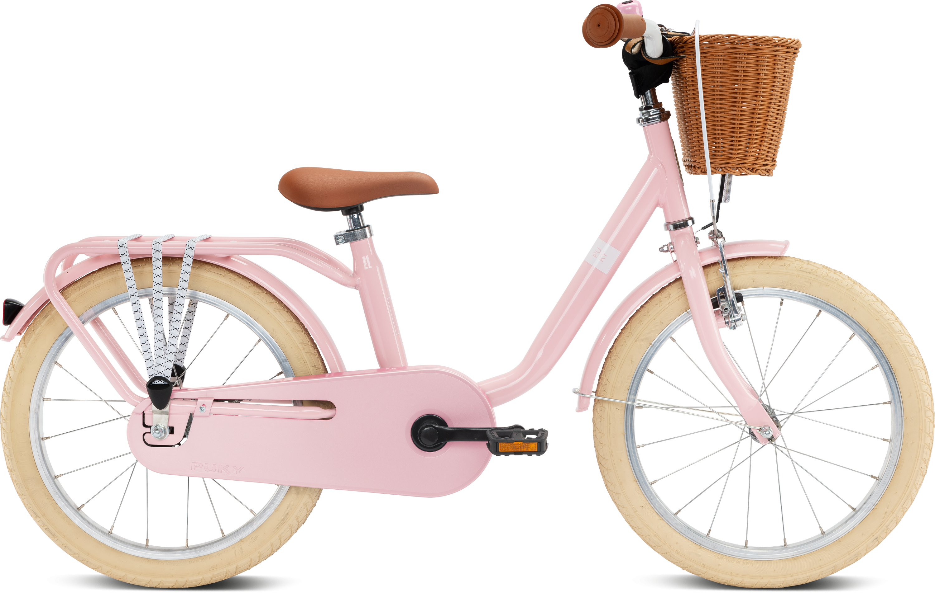 PUKY Steel Classic 18" Cykel - Lyserød Tilbud!