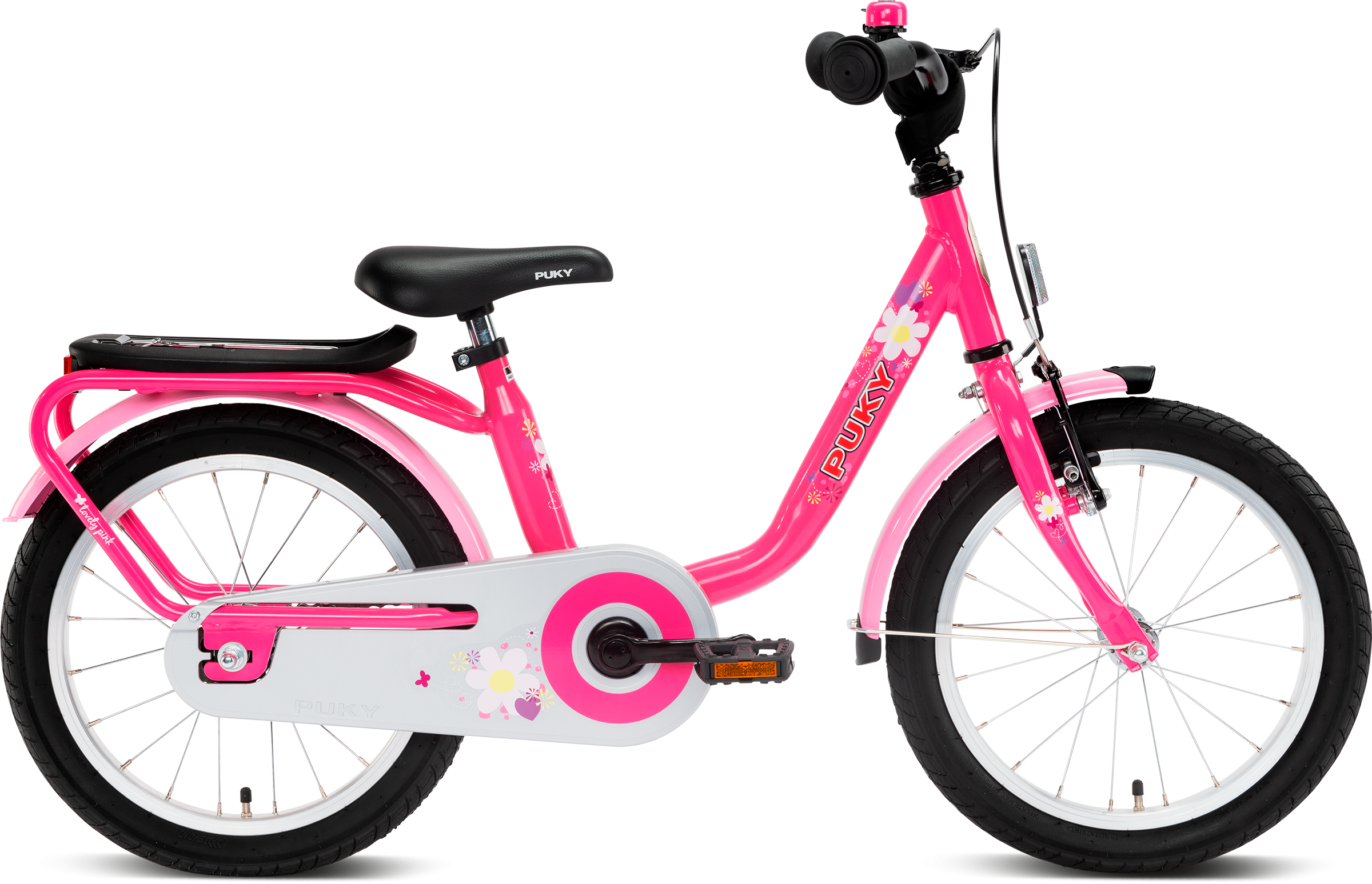 PUKY Steel 16" Cykel - Lyserød til Fantastisk Pris!