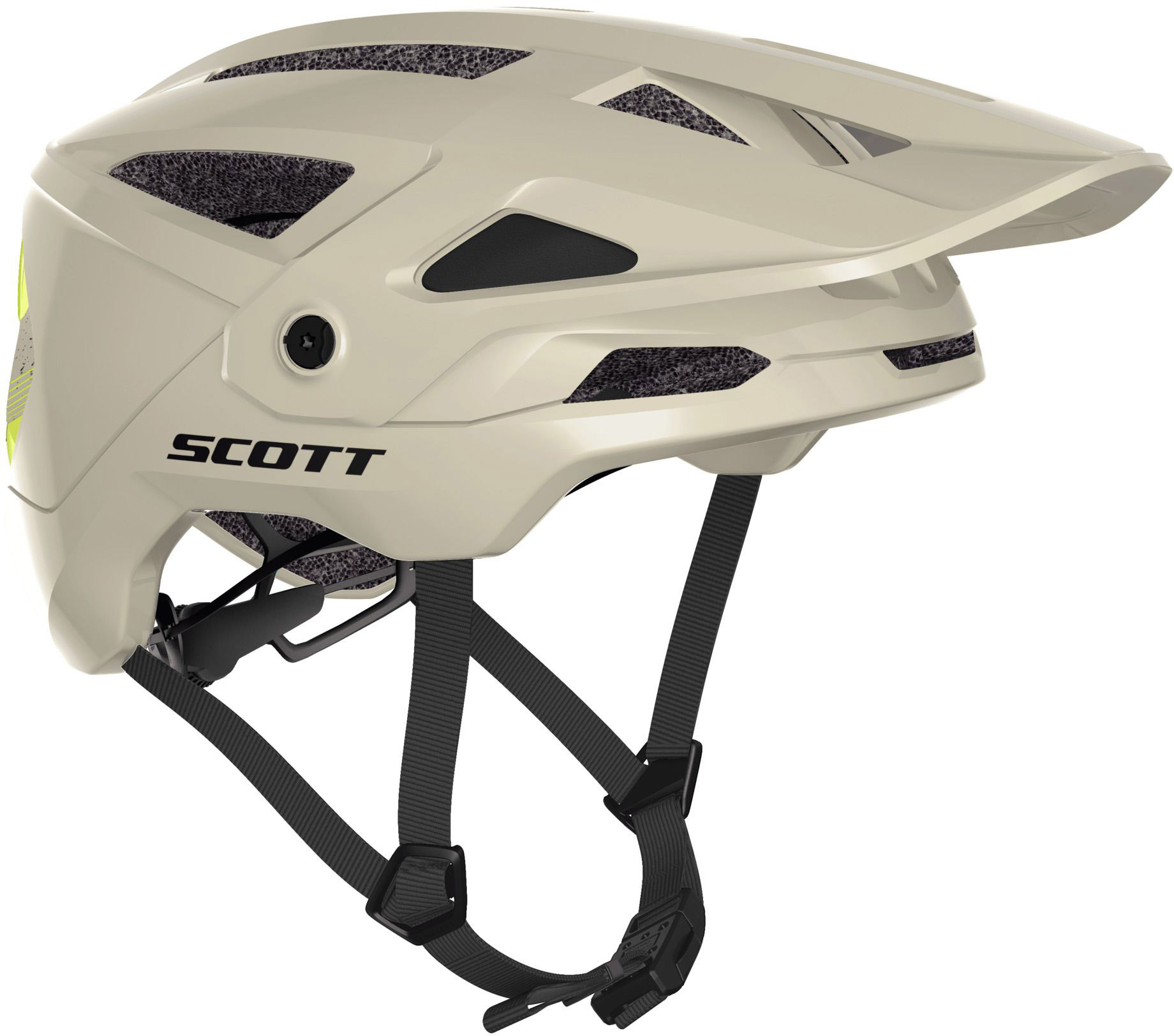 Scott Stego Plus (MIPS) Cykelhjelm - Beige/Radium Gul