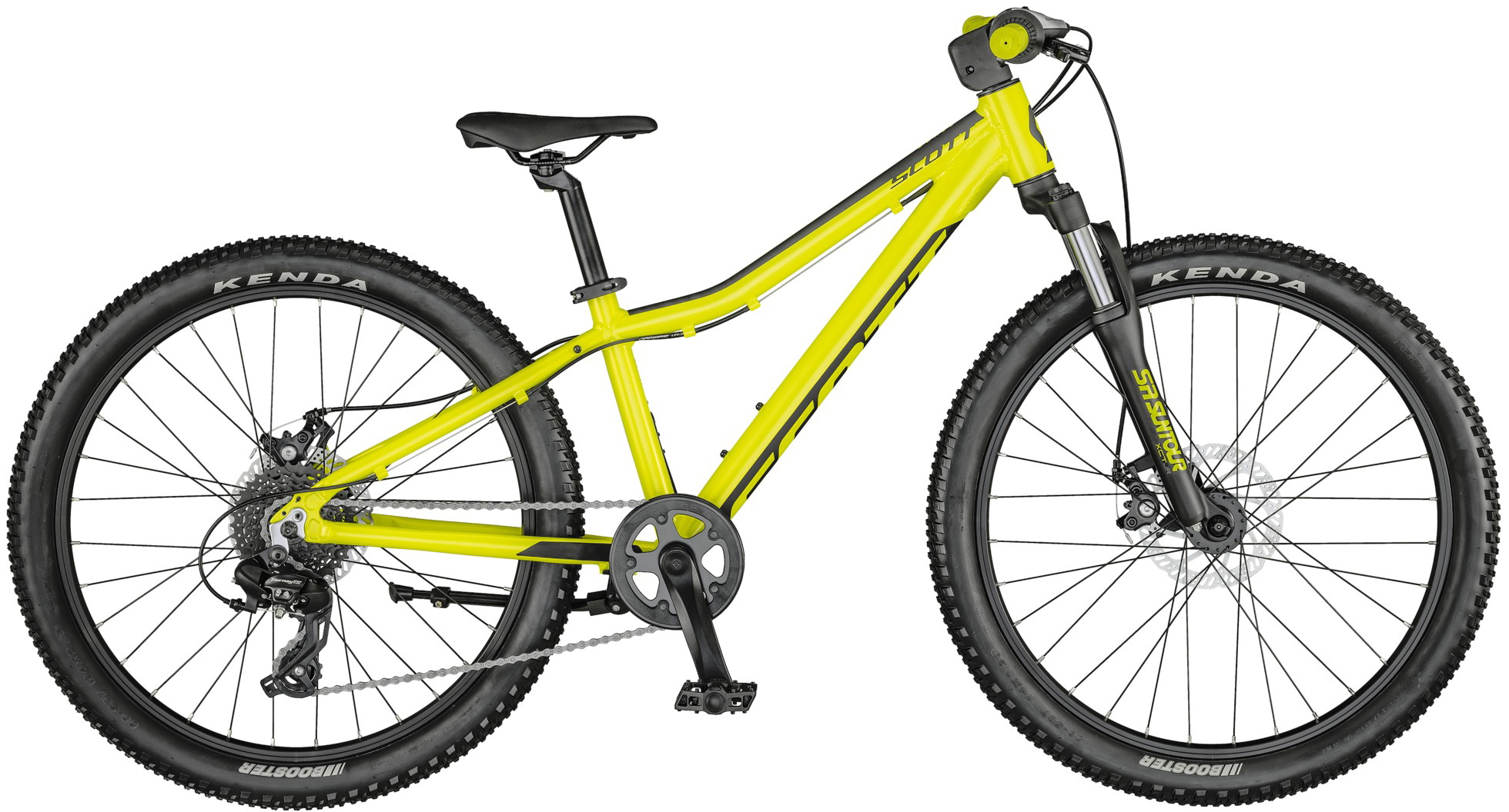 SCOTT Scale 24" 2022 - Børnecykel i Gul farve