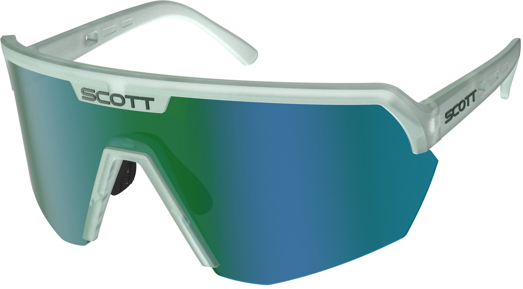 Scott Sport Shield Cykelbrille - Grøn/Blå/Hvid Tilbud