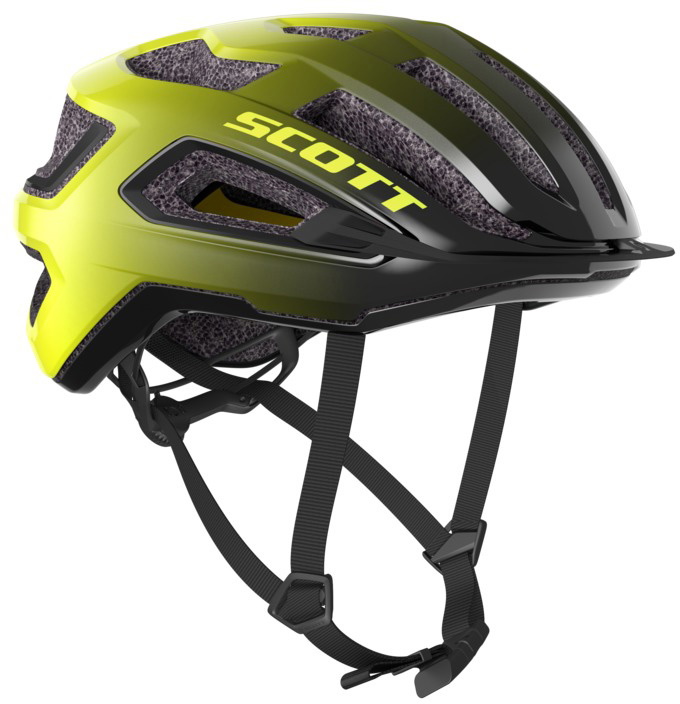 Scott Arx Plus MIPS Hjelm - Gul/Sort til Fantastisk Pris!