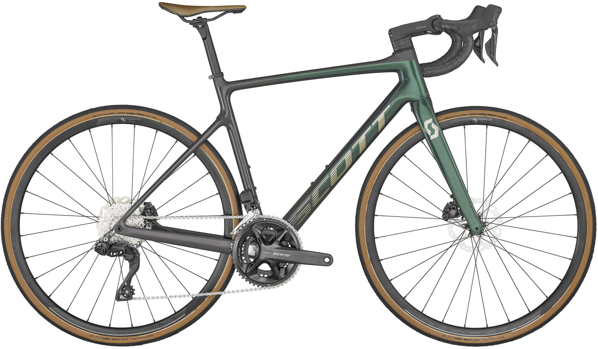 Scott Addict 20 2024 - Grøn racercykel til salg!