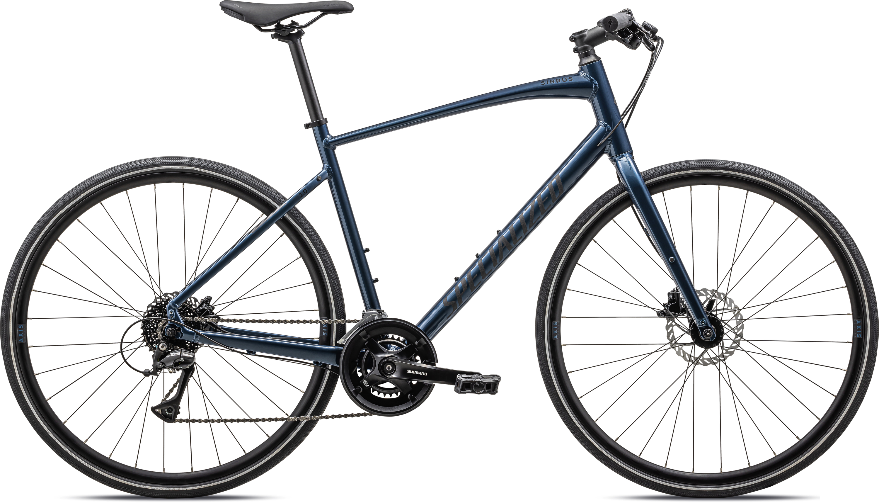 Specialized Sirrus 2.0 2024 - Blå herrecykel på tilbud!
