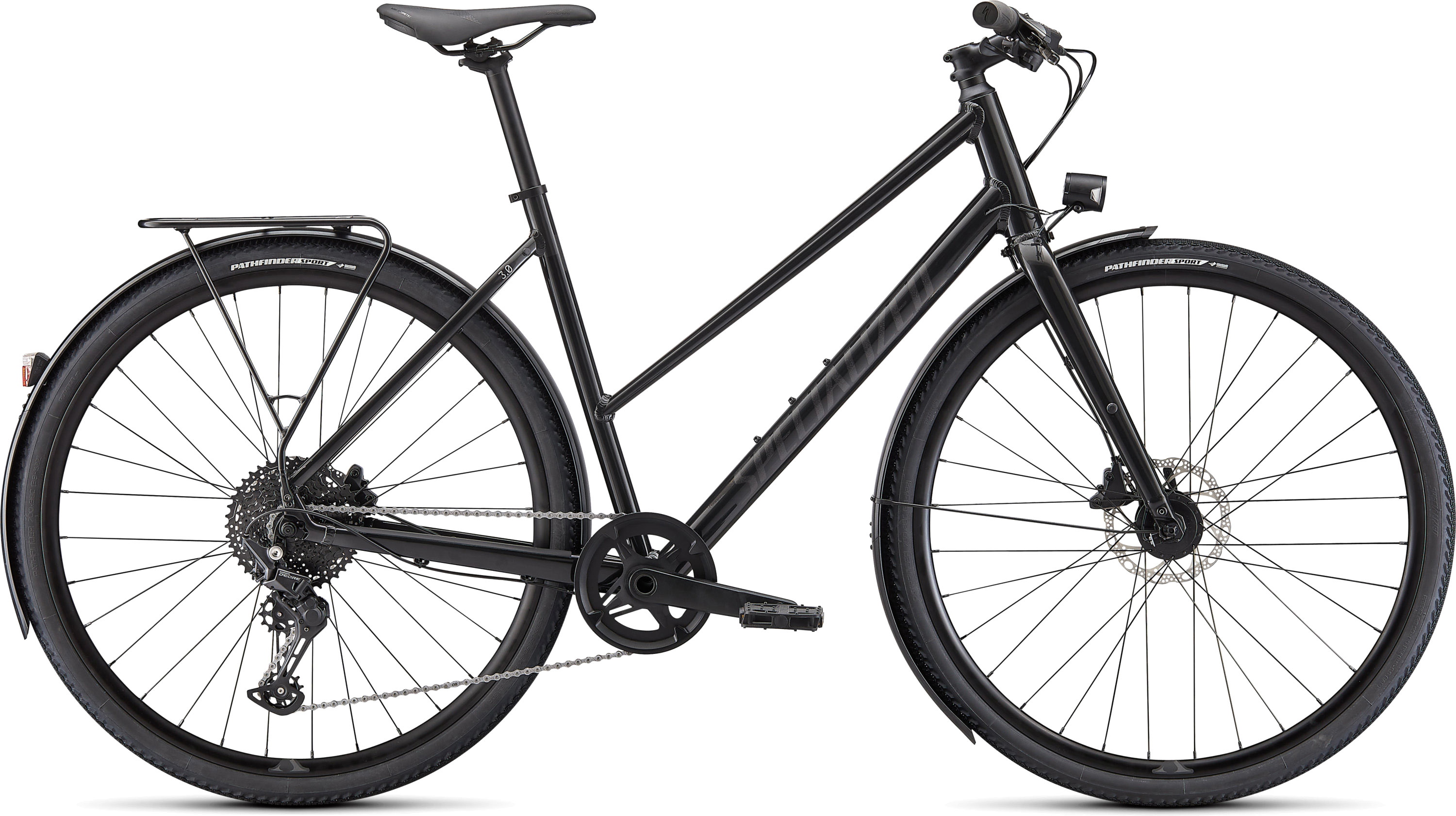 Specialized Sirrus X 3.0 Step-Through EQ 2023 - Sort Cykel