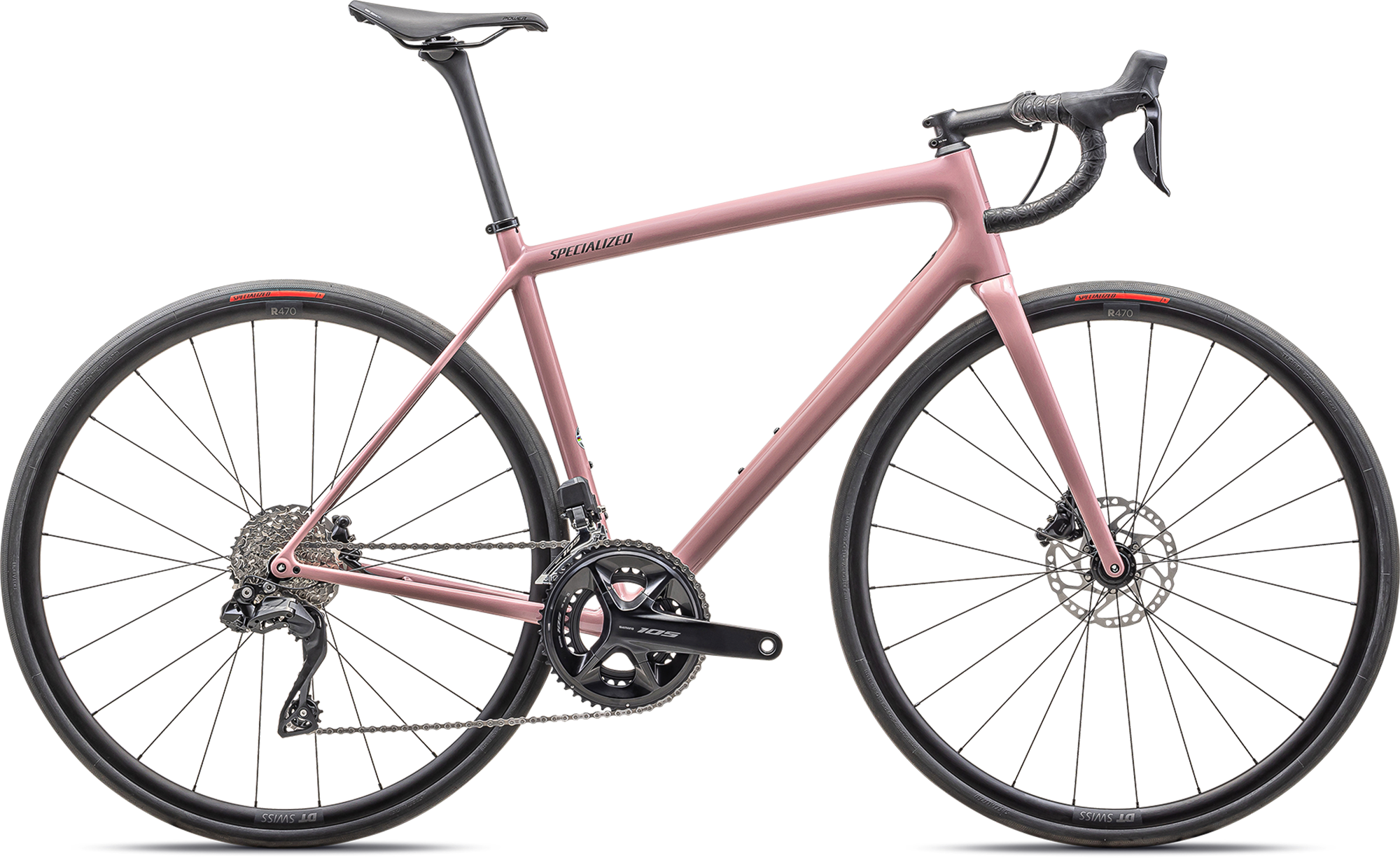 Specialized Aethos Comp - Shimano 105 Di2 2025 - Gloss Dusky Pink / Smoke    196625161469