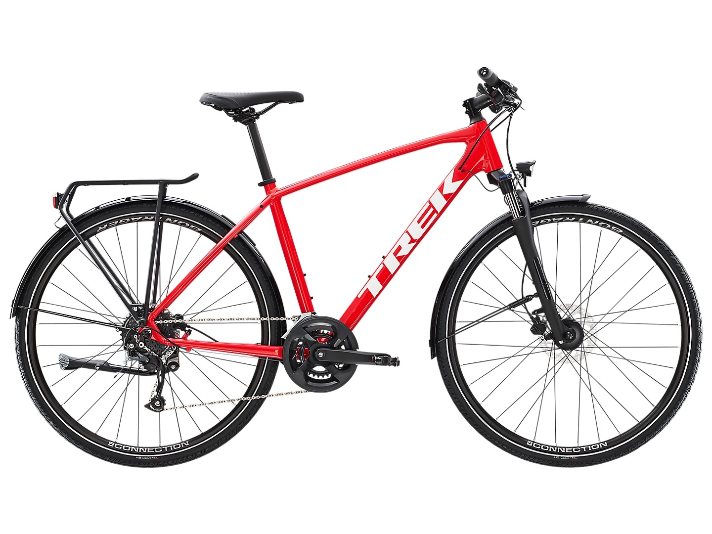 Trek Dual Sport 2 EQ 2022 - Rød Cykel på Tilbud!