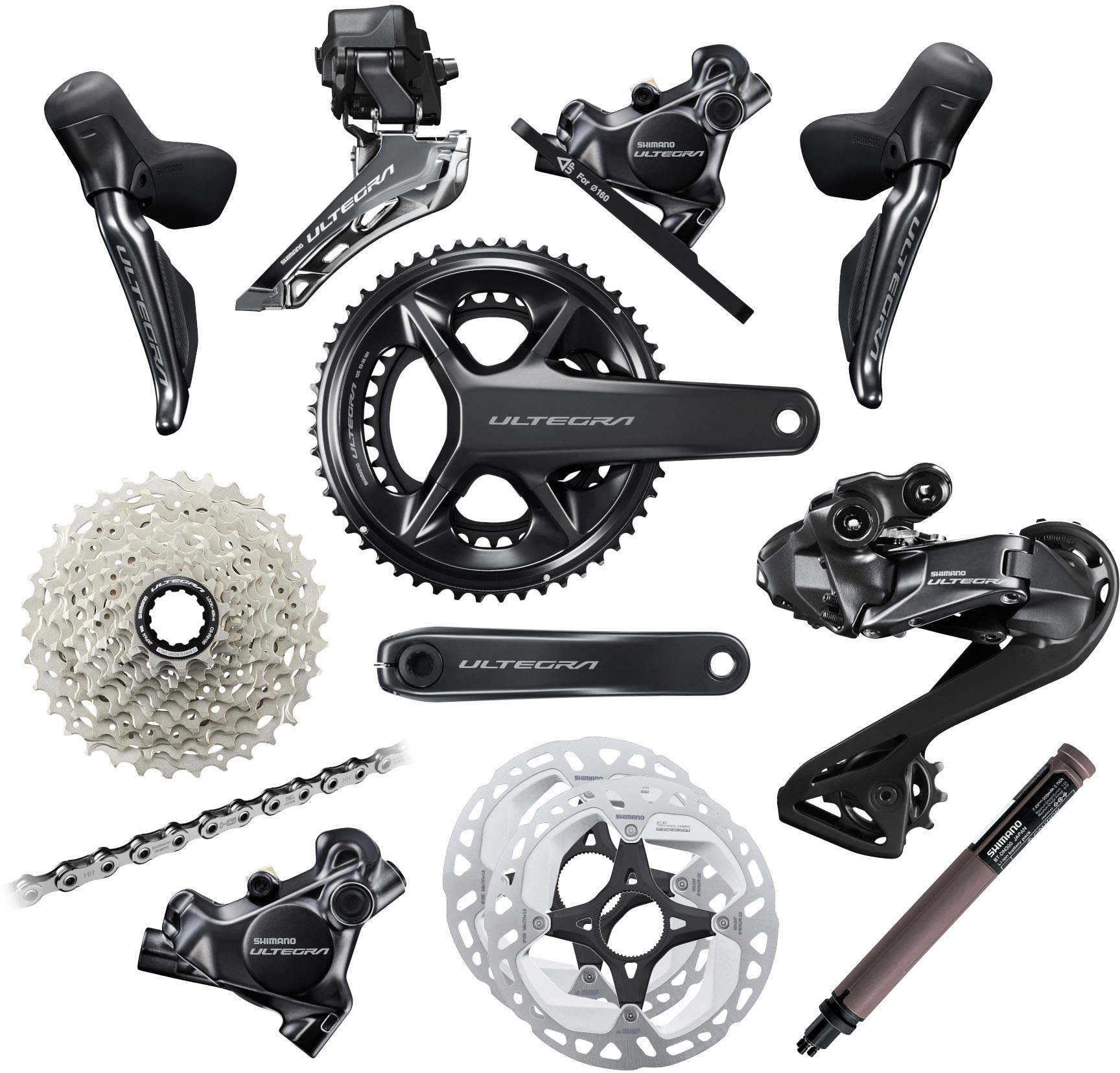 Shimano Ultegra R8100 2x12 Geargruppe - Introduktionstilbud
