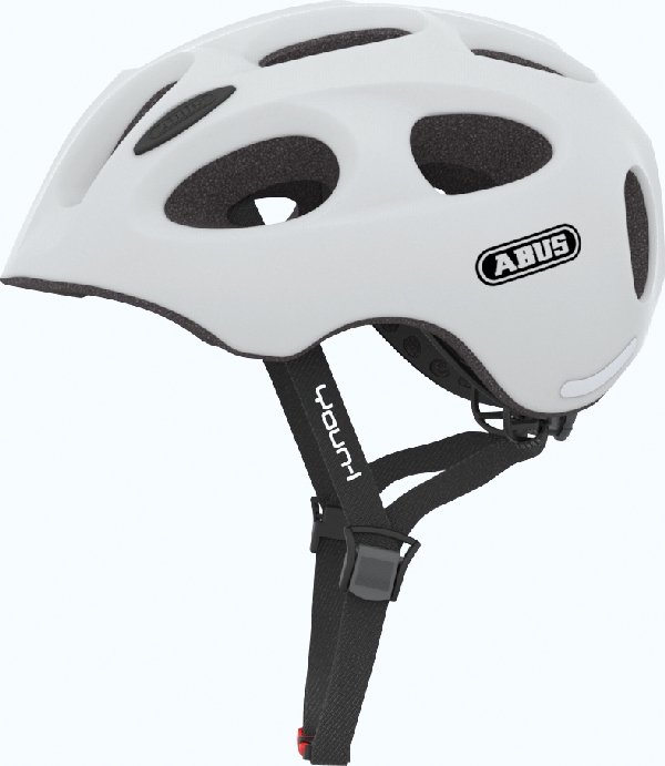 Abus Youn-I Cykelhjelm, Polar Matt - Fantastisk Tilbud!