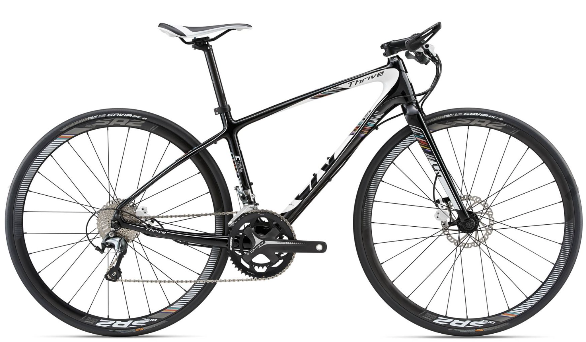 Giant Liv Thrive CoMax 2 Disc - Sort/Hvid Cykeltilbud