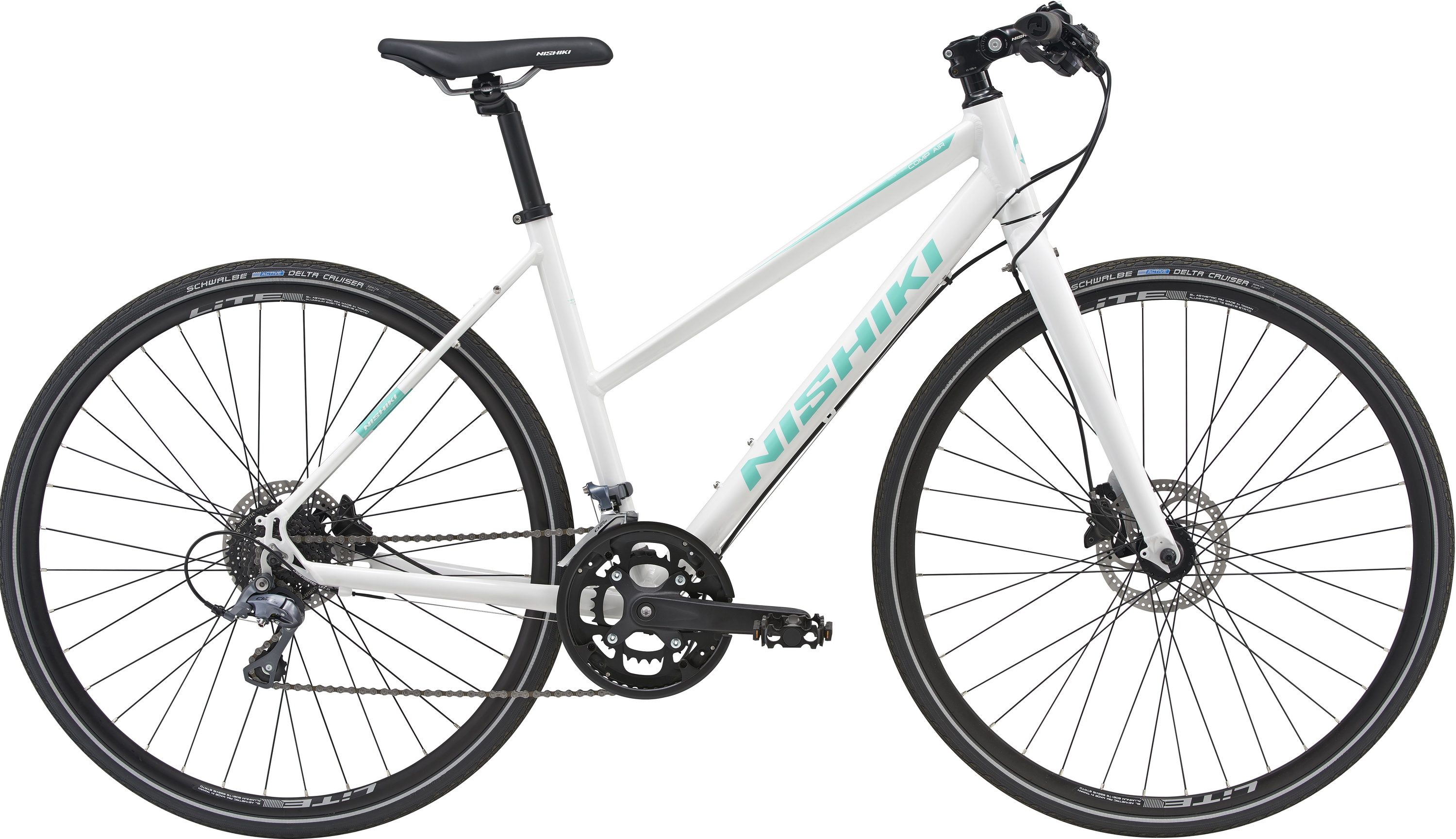 Nishiki Race Comp air 16g Dame Skivebremse - Hvid tilbud!