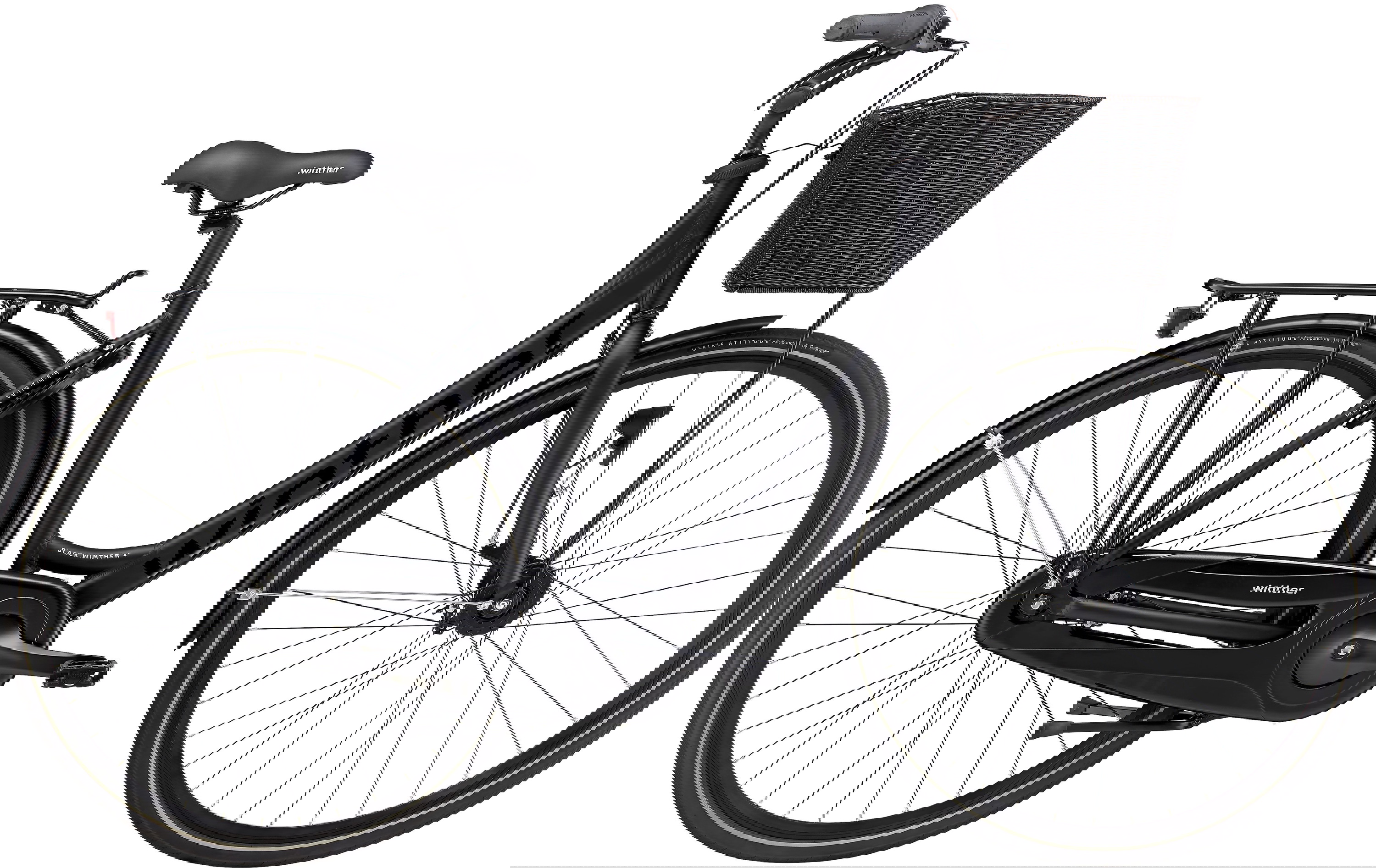 Winther Black Winther 4 Damecykel med 7 gear 2023