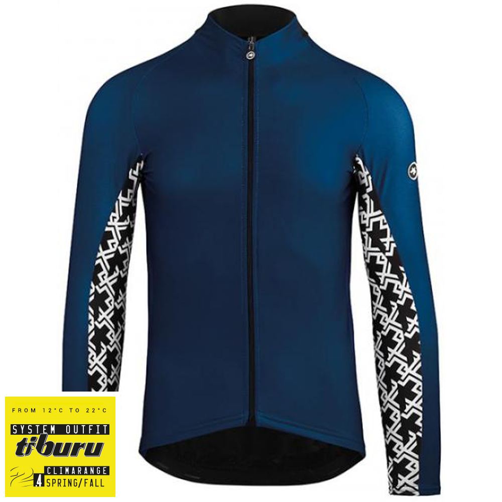 Assos Mille GT LS Cykeltrøje til Forår og Efterår, Blå