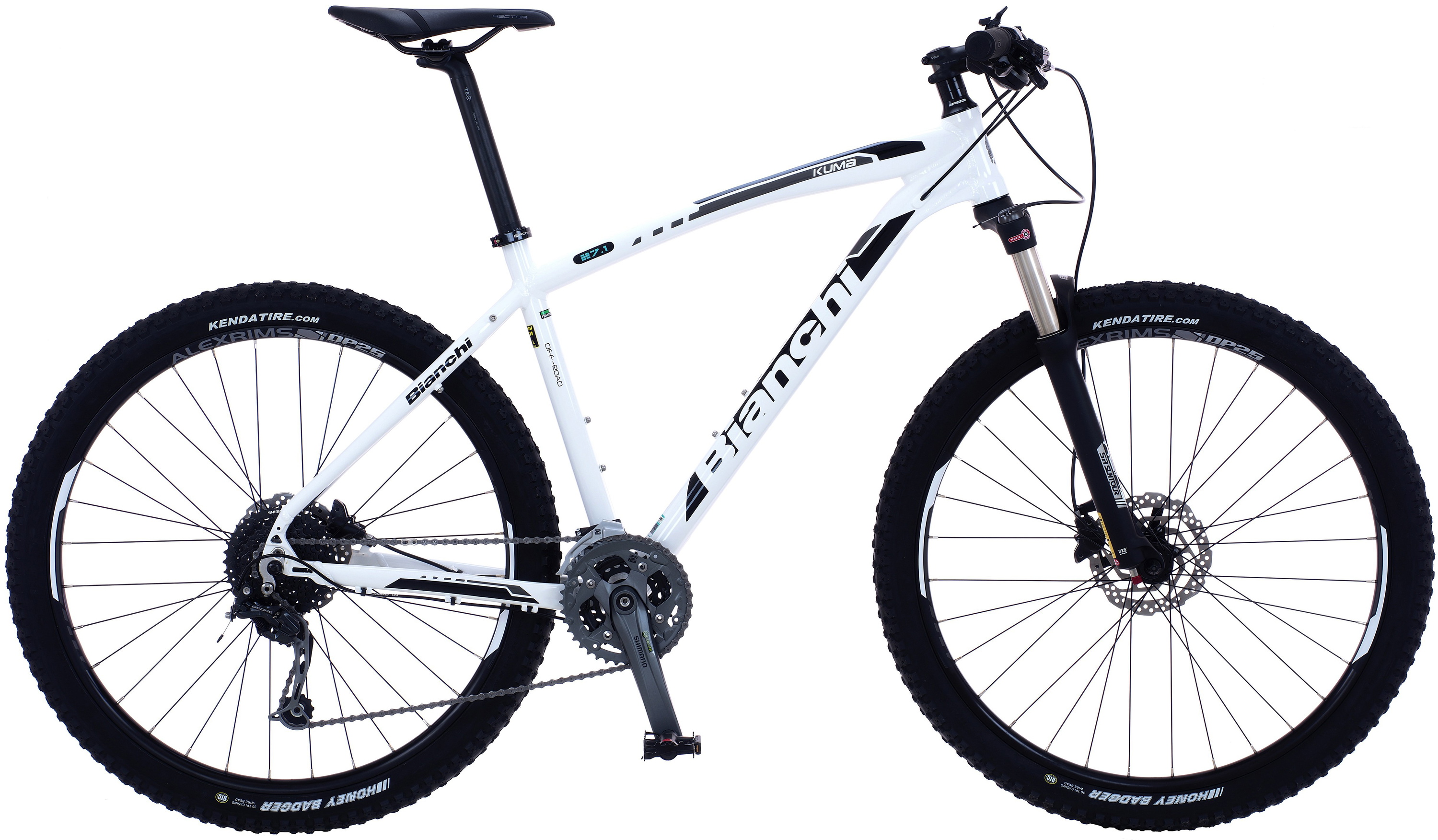Bianchi Kuma 27.1 Mountainbike - Deore Mix, Hvid
