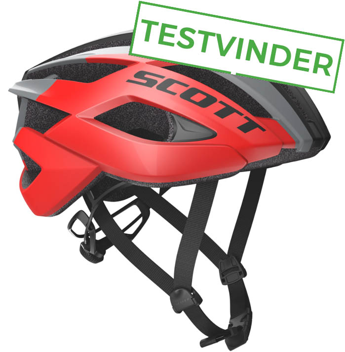 Scott ARX Cykelhjelm, Rød/Grå - Testvinder 2018