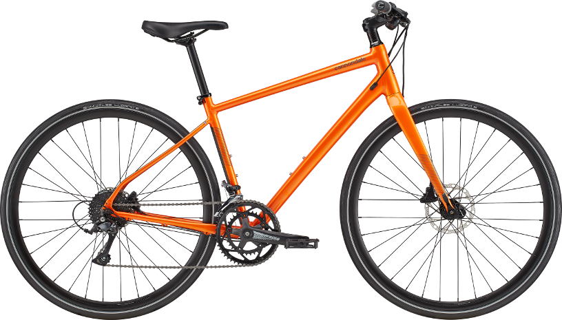 Cannondale Quick 2 2023 - Orange Herrecykel Tilbud!