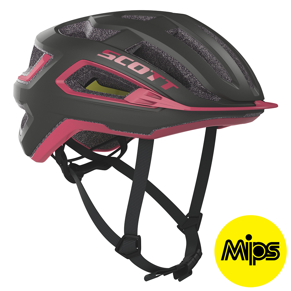 Scott ARX Plus (MIPS) Hjelm '20 - Sort/Pink Tilbud!