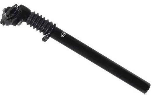Affjedret Sadelpind 27,2 mm i Sort Aluminium