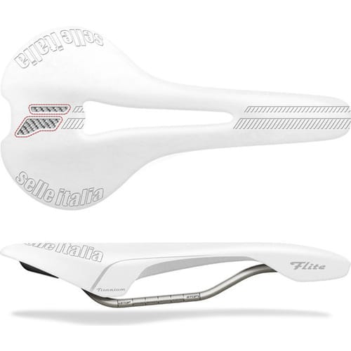 Selle Italia Flite Flow Sadle - Hvid Triathlon Kvalitet