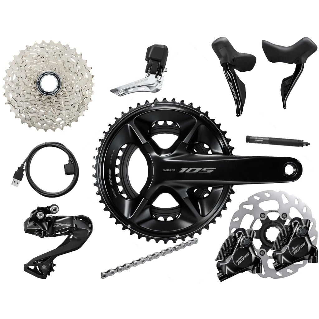 Shimano 105 R7100 Di2 Disc Geargruppe - Fantastisk Tilbud!