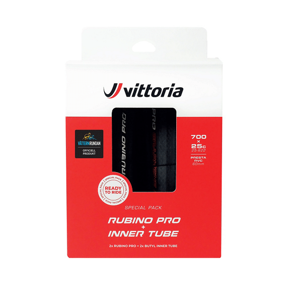 Vittoria Rubino Pro Racer Cykeldæk 28-622/700x28c Inklusiv Slange