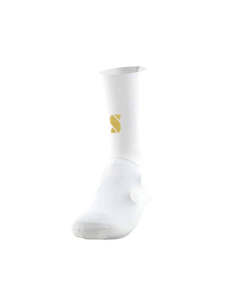 Sockeloen Gravel og MTB Aero Skoovertræk Hvid