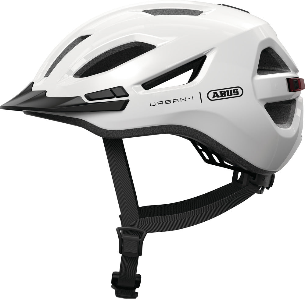 Abus Urban-I 4.0 shiny white - cykelhjelm - Small (51-55 cm)