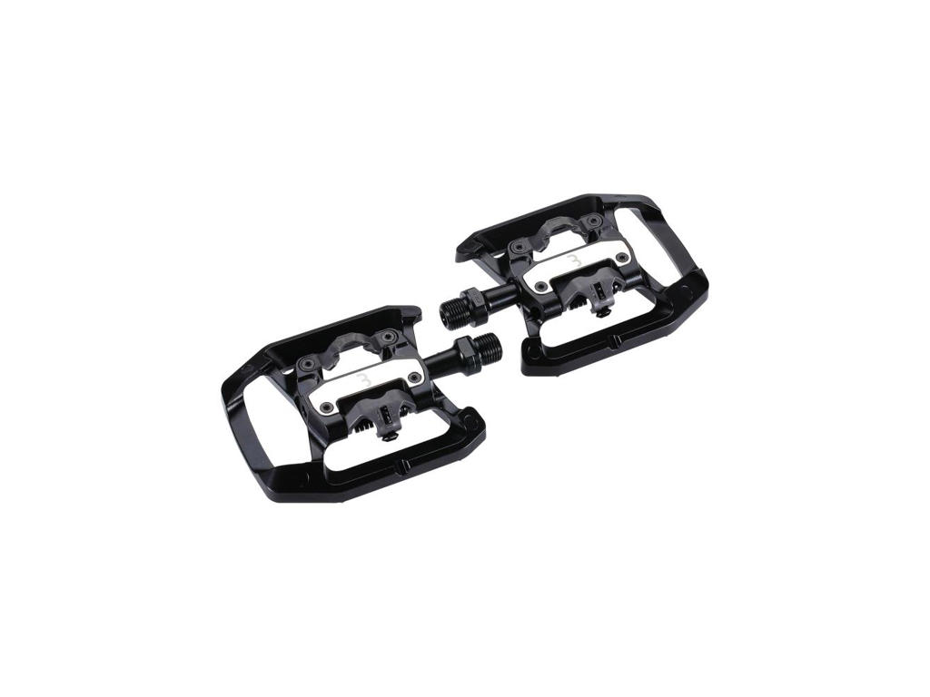 BBB Dualchoice - Pedaler - Platformspedal & SPD klik-pedal - Sort
