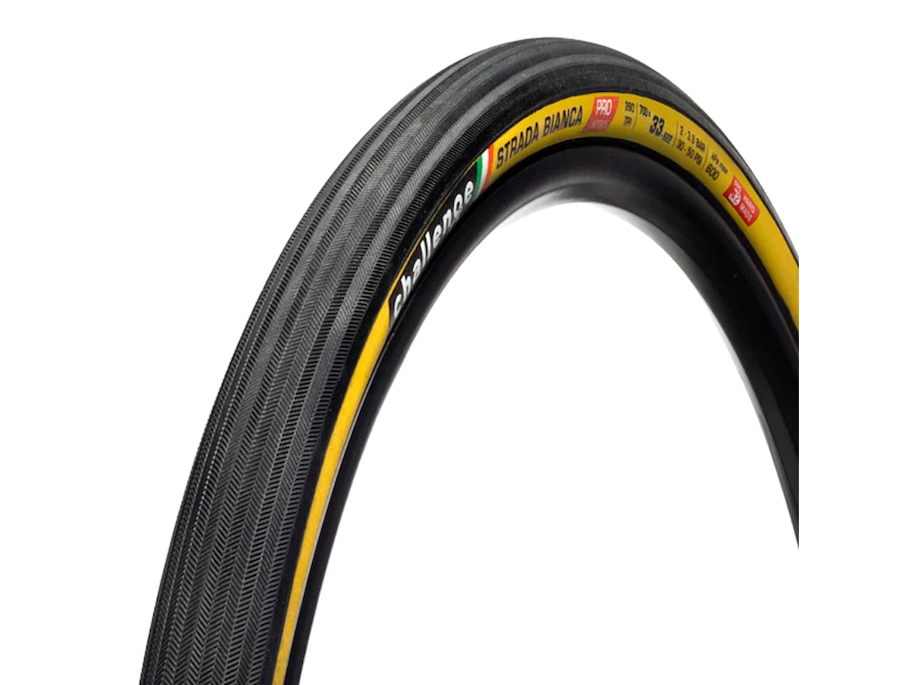 Challenge Strada Bianca Clincher Foldedæk Gravel 700 x 33c Tan