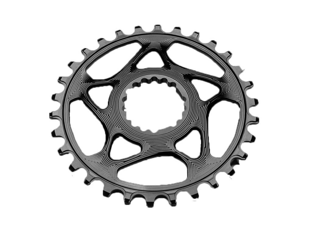 absoluteBLACK Rund klinge - Singlespeed - Directmount - 32T - Sort