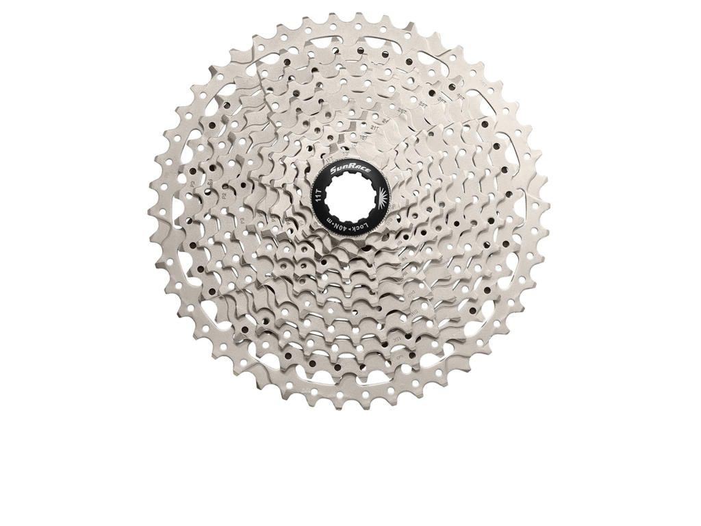 Sunrace CSMS8 - Kassette 11 gear - 11-36 tands - MTB - Til Shimano eller Sram - Metallic