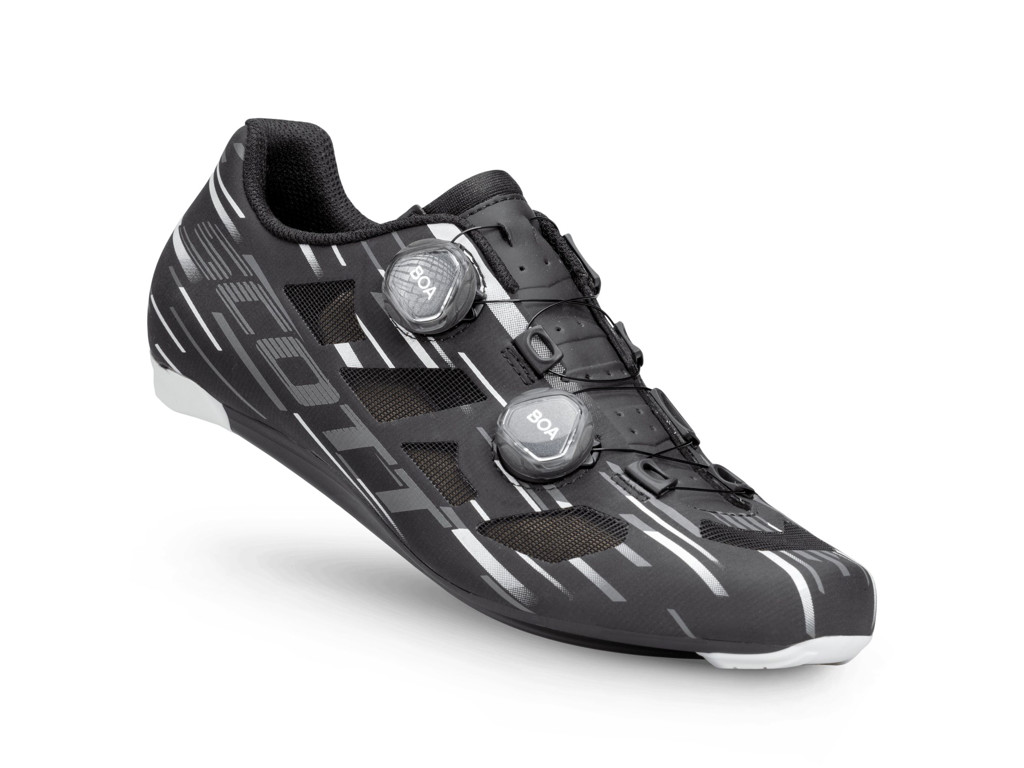 SCOTT Vertec Vent Boa landevejssko Black/Silver (Skostørrelse: 42)