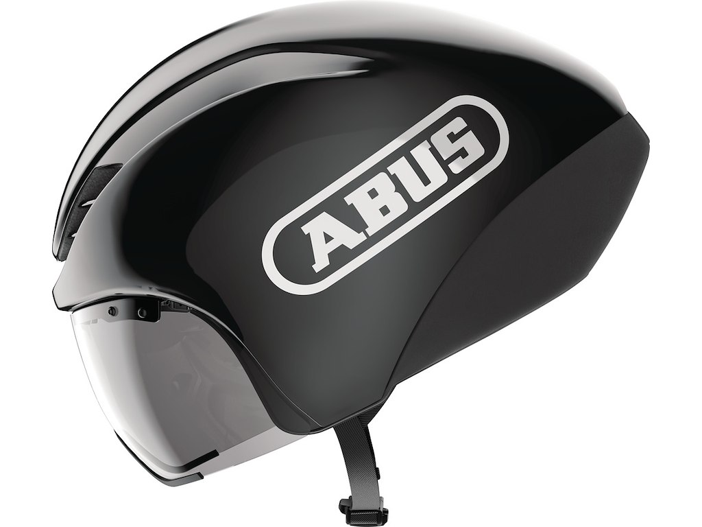 ABUS Gamechanger TT 1.1 - Cykelhjelm - Shiny Black - 54-58