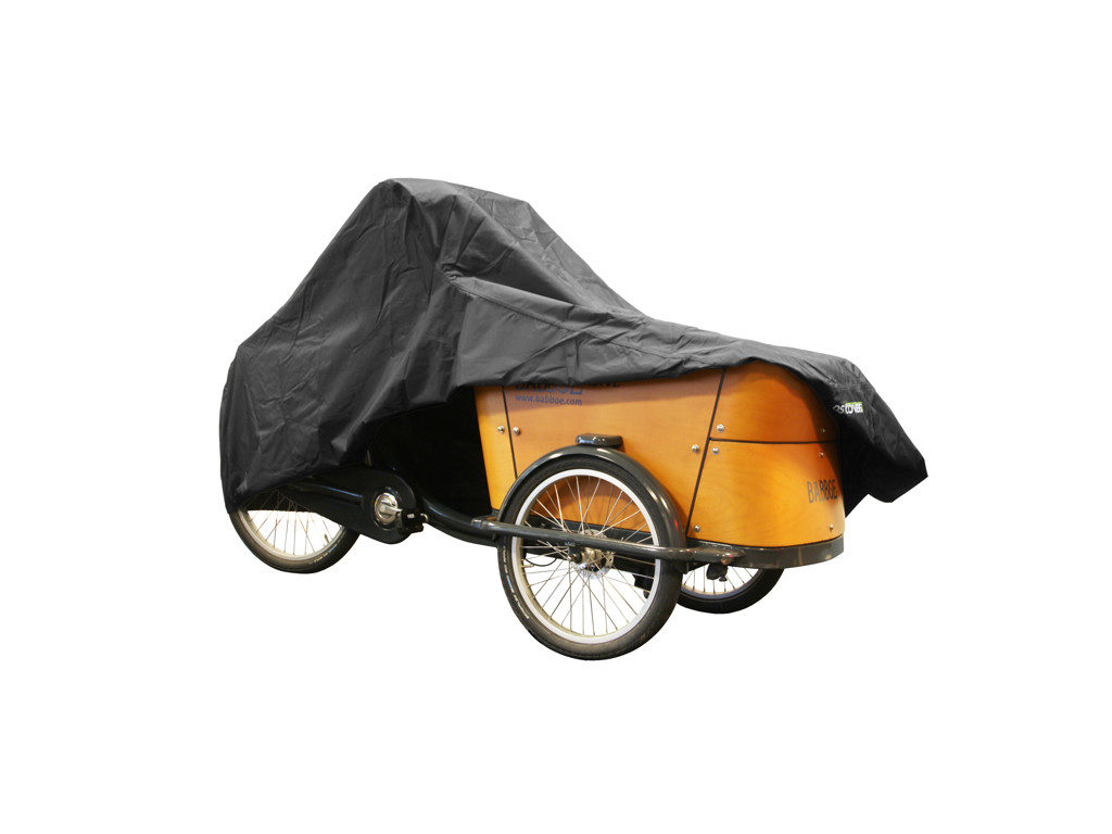 DS Covers Cargo 3 hjulet - med Kaleche - Vandtæt - Sort