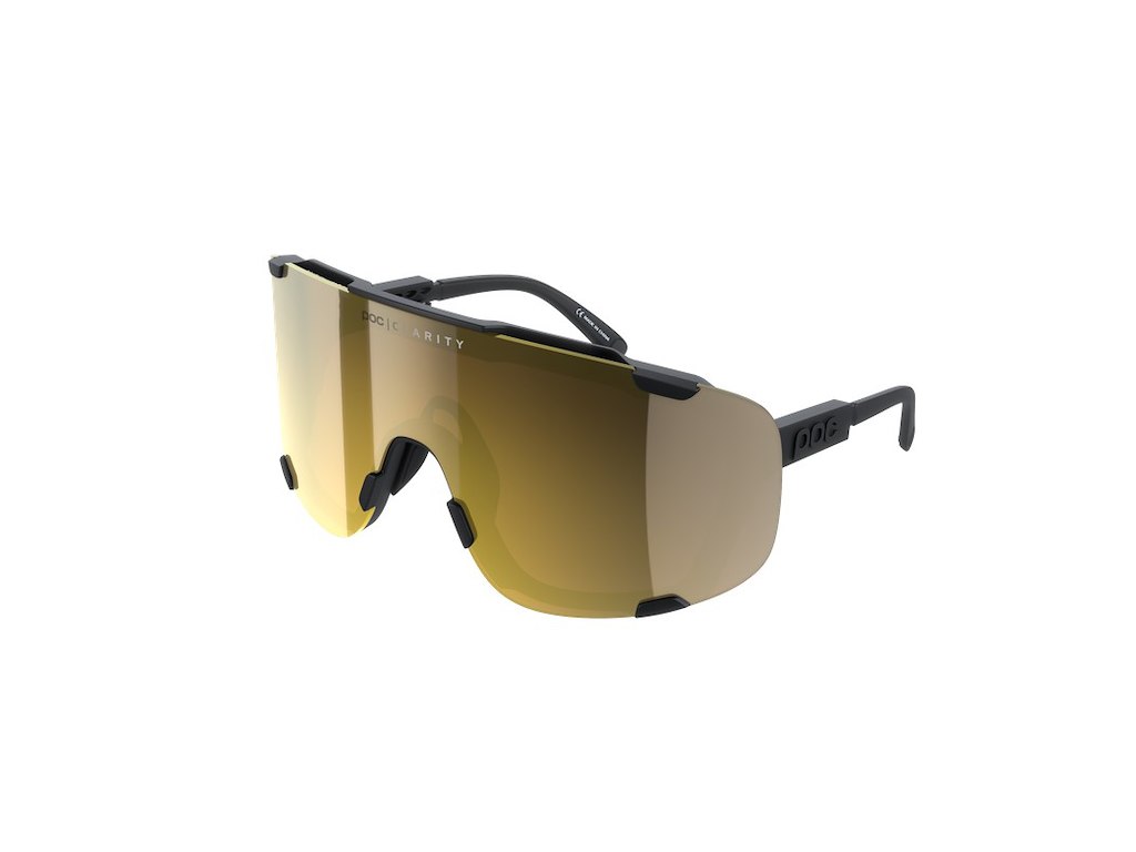 POC Devour Cykelbriller - Uranium Black/Clarity Road/Partly Sunny Gold