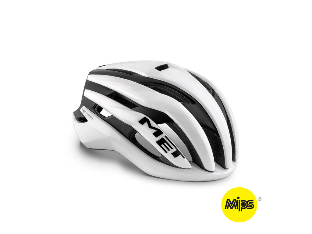 MET Trenta MIPS cykelhjelm White/Black Matt/Glossy (Hjelmstørrelse: 56-58 cm)